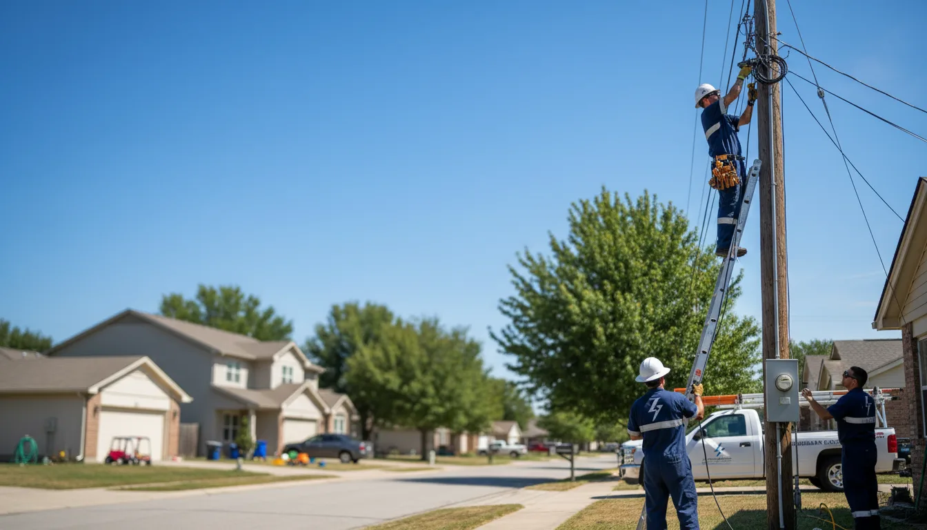 Residential electrician providing installation services in Tyler Hill, PA